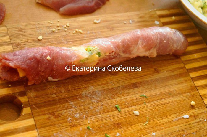Фламенкины с начинкой из сыра, яйца и зеленого лука