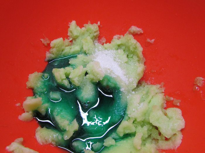 Огуречный лед с мятным сиропом