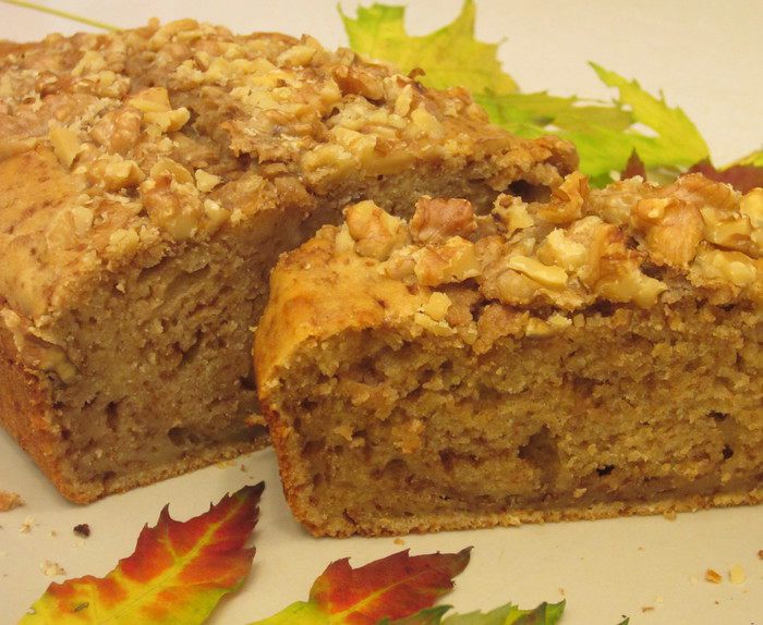 Творожный кекс с шоколадом и орехами