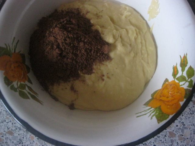 Шоколадно-лимонный кекс