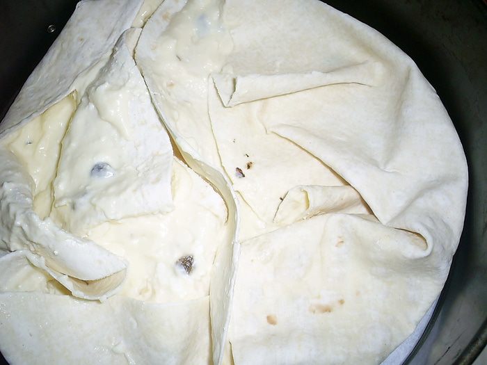 &amp;quot;Мятый&amp;quot; творожный пирог с лавашом