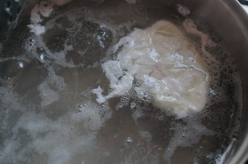 Суп рисовый с яйцом пашот