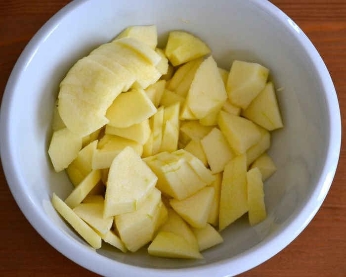 Яблочный макаронник 