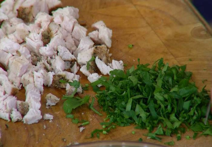 Паста с индейкой и грибами