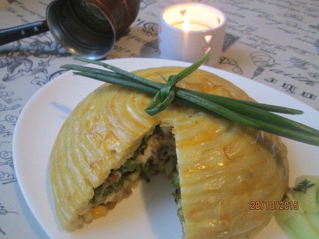 Запеканка &amp;quot;Купол из макарон&amp;quot;