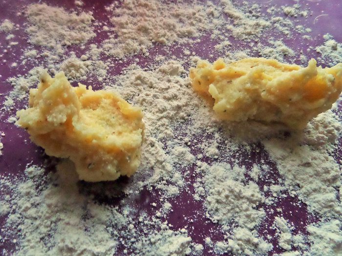 Картофельные гноччи (ньокки) с горгонзолой