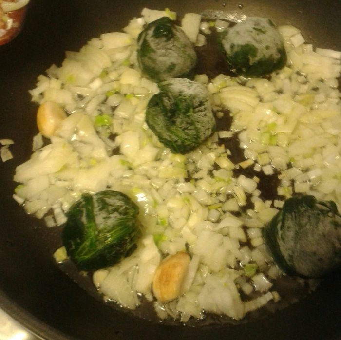 Конвертики из теста фило со шпинатом и картофелем