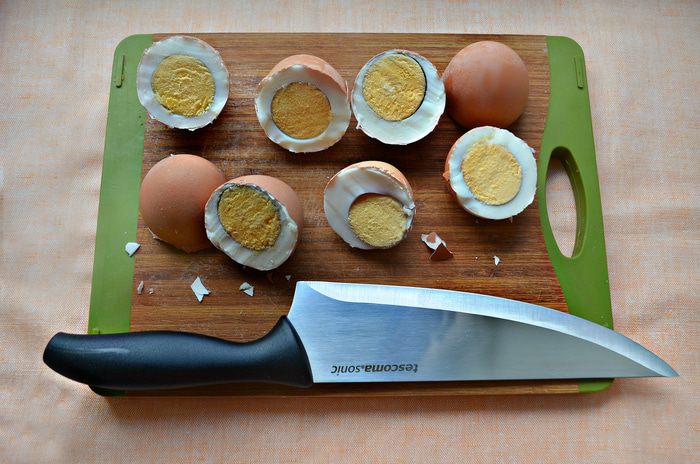 Фаршированные куриные яйца от бабы Кати
