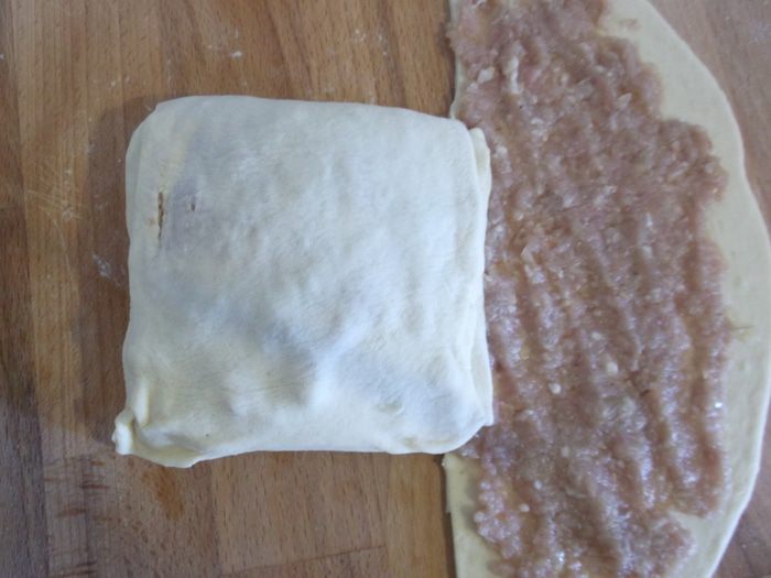 Китайский слоеный пирог с мясом