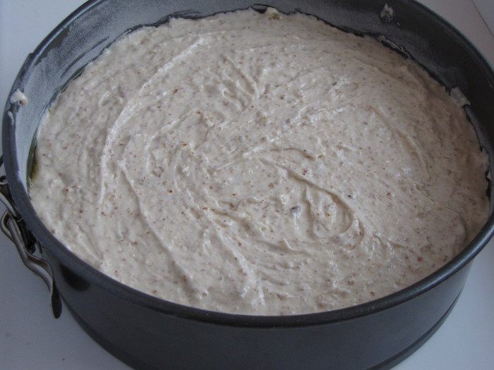 ореховый пирог с апельсиновым конфи