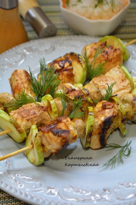 Куриные шашлычки в имбирно-цитрусовом маринаде