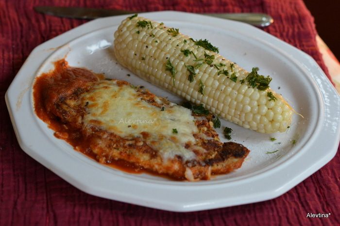 Куриные грудки с пармезаном