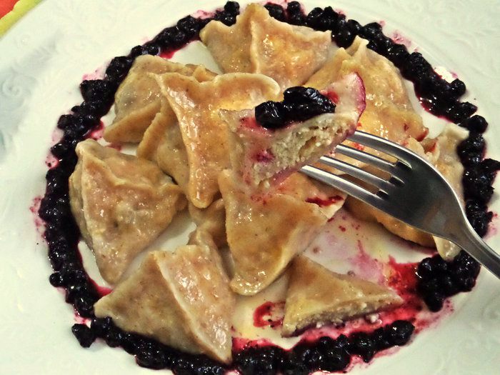 Вареники из полезного теста