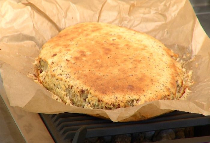 Шоколадно-фисташковый пирог