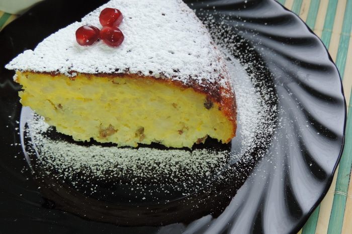 Нежная рисовая запеканка