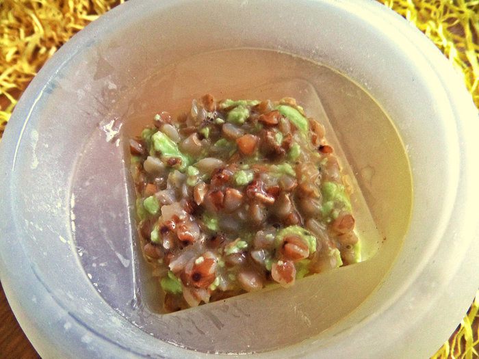 Порционный омлет с гречкой