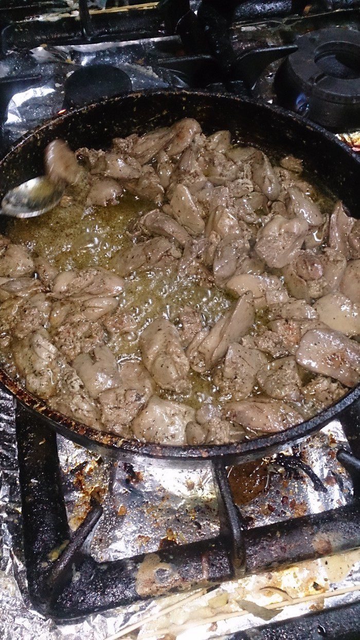 Фаршированный паштет из куриной печени