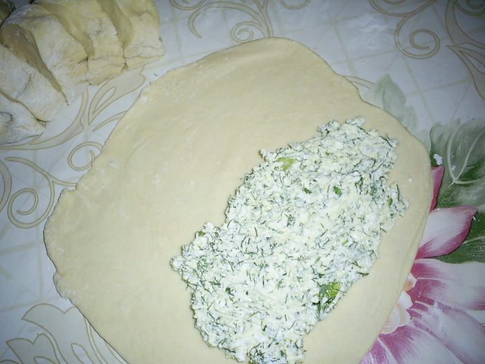 Лепешки на простокваше &amp;quot;Весенние&amp;quot; с творогом и зеленью
