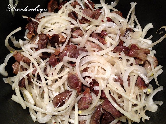 Узбекский лагман жареный 