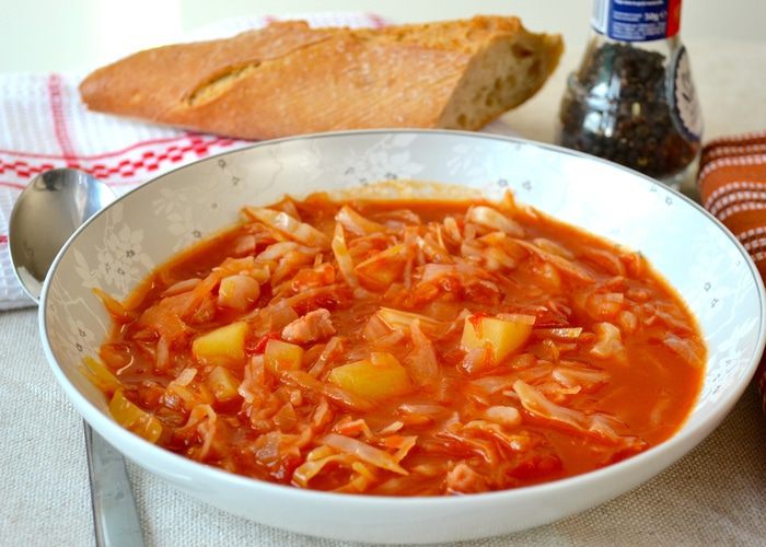 Ирландский суп с капустой и беконом (Irish Bacon and Cabbage Soup)
