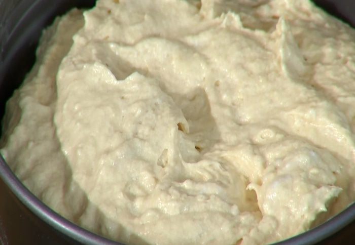 Пирог-перевертыш с персиками 