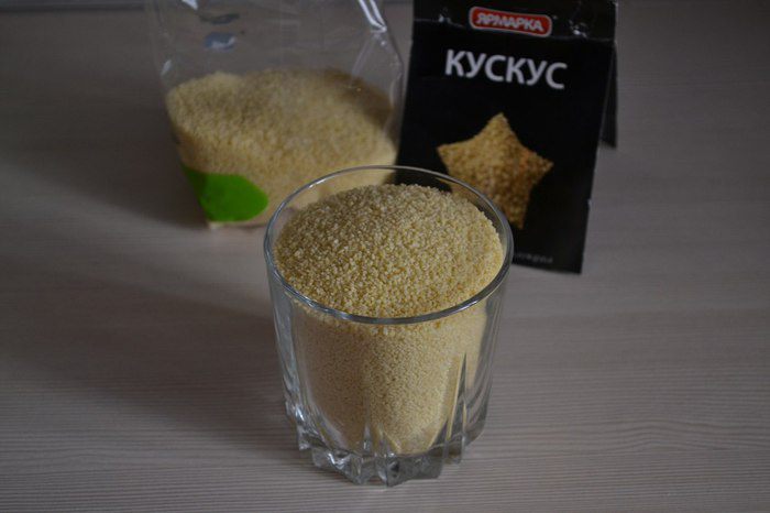 Перец, фаршированный кускусом и грибами