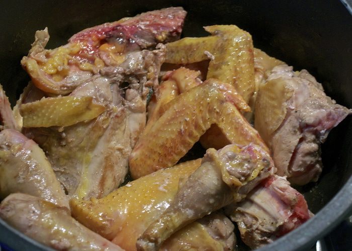 Куриная паприка с мини-клецками