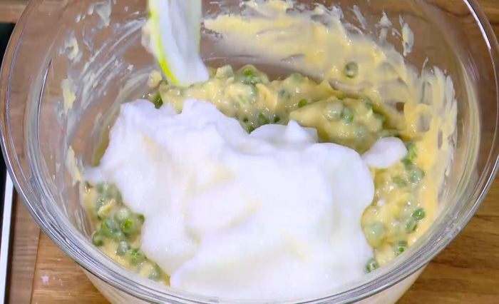 Суфле с зеленым горошком 