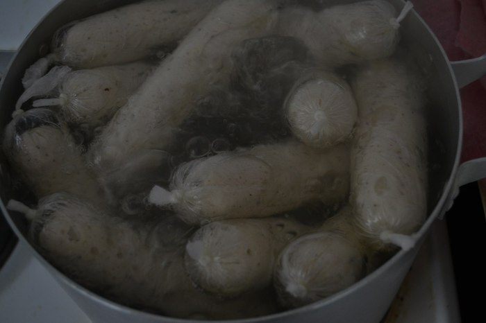Сосиски куриные (домашние)