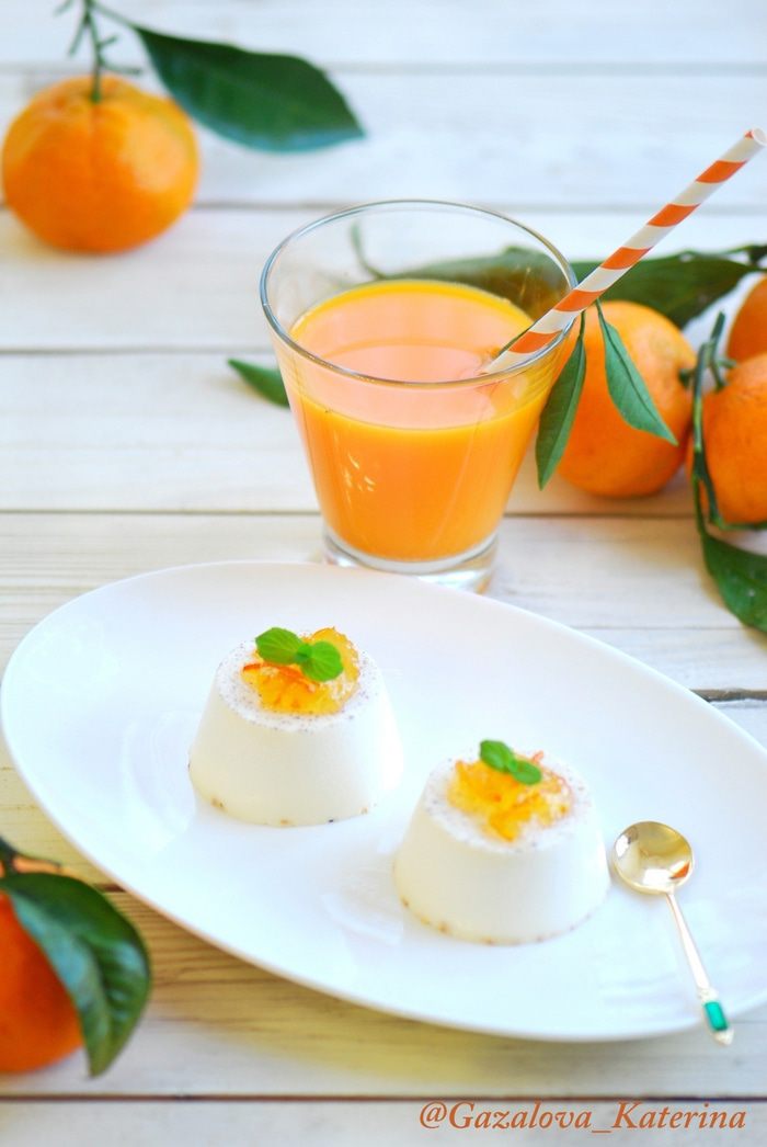 Мандариновая Panna Cotta