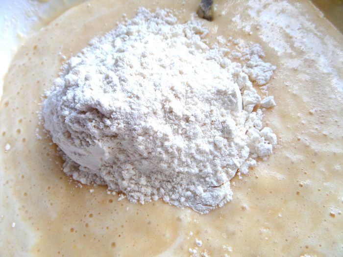 Бананово-шоколадный кекс