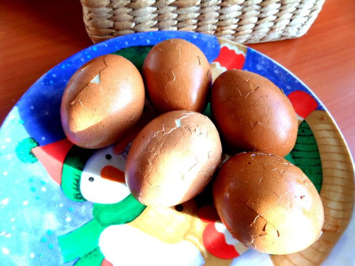 Яйца в легком маринаде