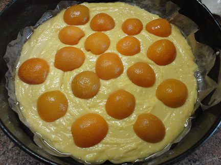 Лимонный кекс с абрикосами