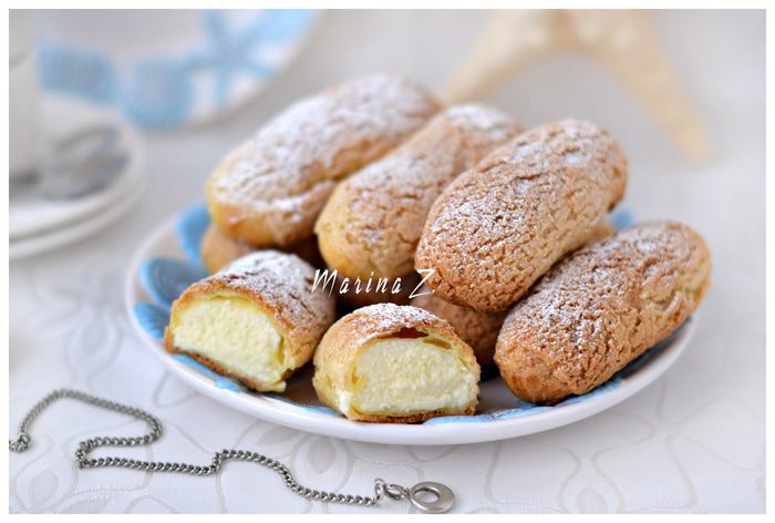 Эклеры с хрустящим кракелюром