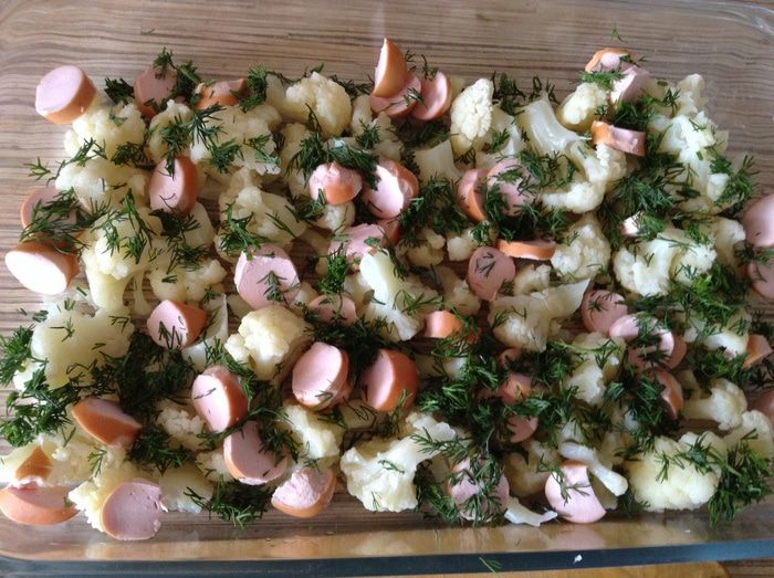 Запеканка с цветной капустой