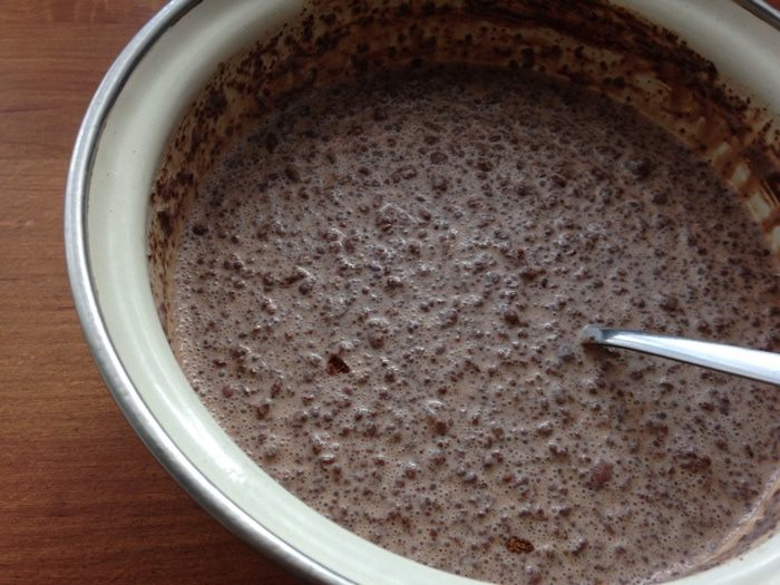 Шоколадно-арахисовое мороженое