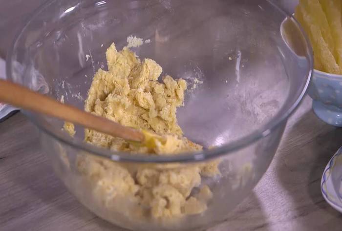 Кокосовое печенье с ананасами 