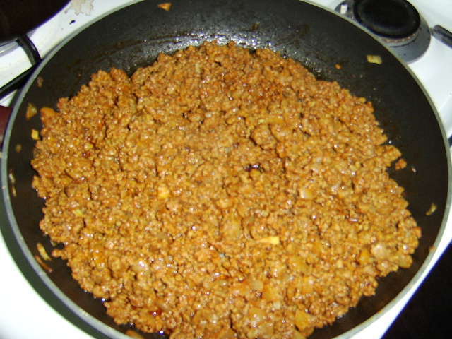 Рис с зеленой чечевицей, изюмом и поджаренным фаршем (&amp;quot;Адас поло ба гушт&amp;quot;)