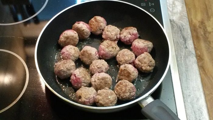 Тарт с мясными фрикадельками