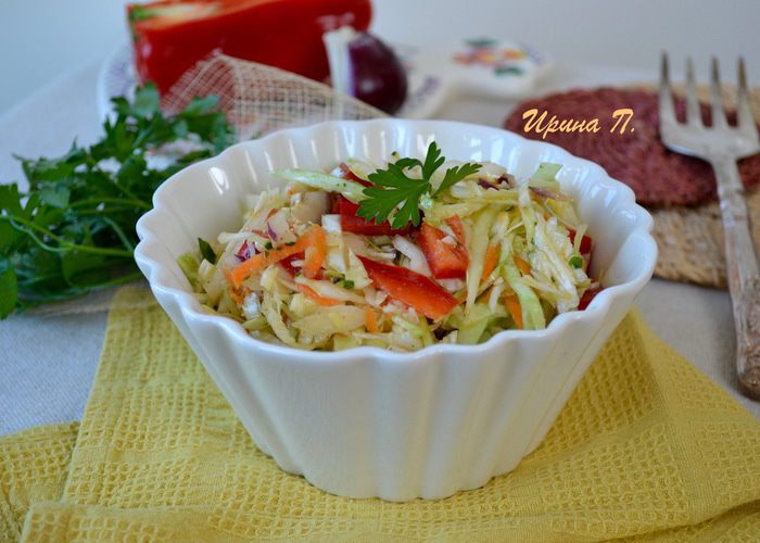 Капустный салат с маринадом 