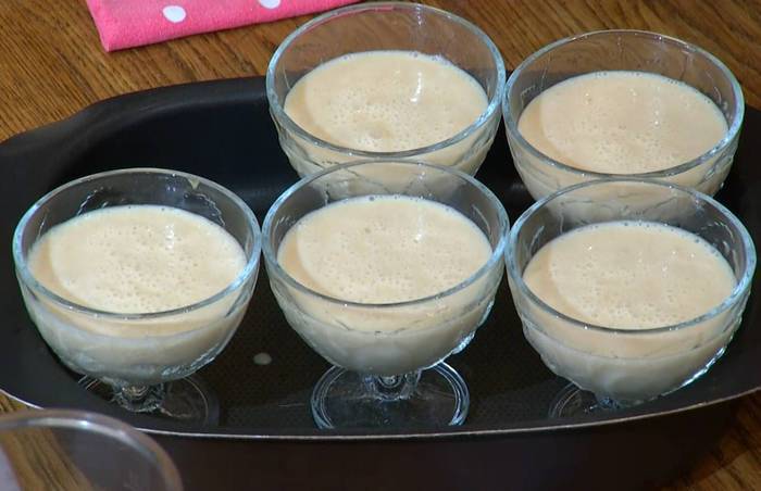 Панна котта по-русски с яблоками