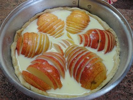 Грушевый пирог с шоколадом