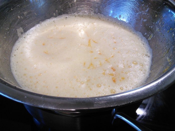 Ореховый тарт с персиковым курдом 