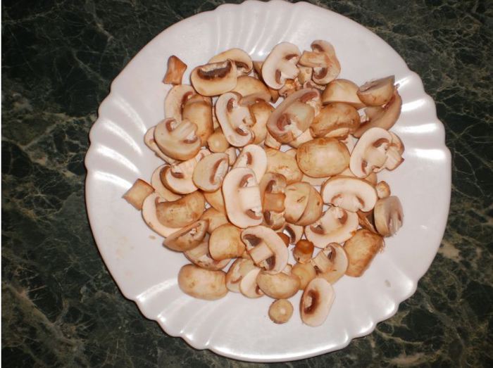 Фунчоза с курицей, грибами, овощами и соусом &amp;quot;Терияки&amp;#39;&amp;#39;