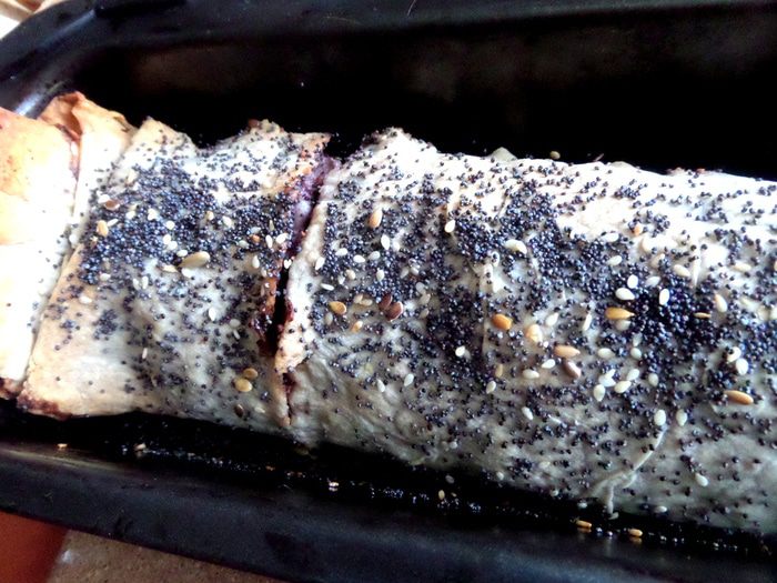 Штрудель из лаваша (постный)