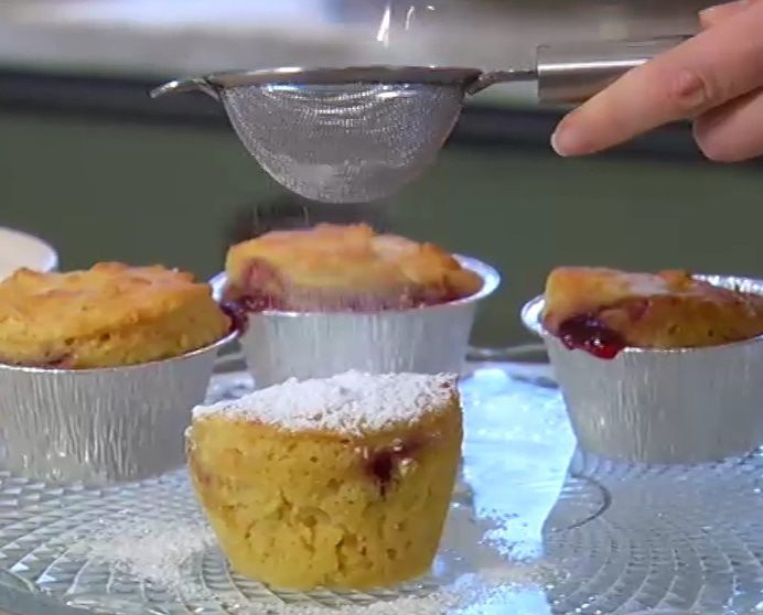 Малиновые маффины 