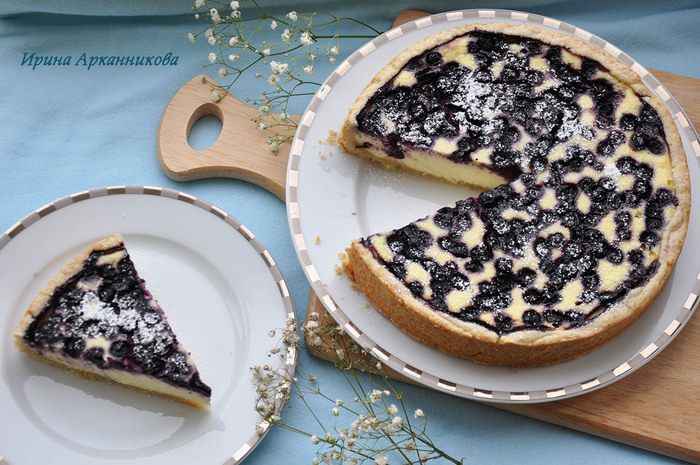 Ванильный чизкейк с голубикой