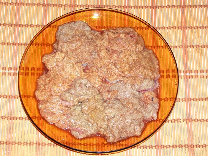 Картофельная запеканка с икрой