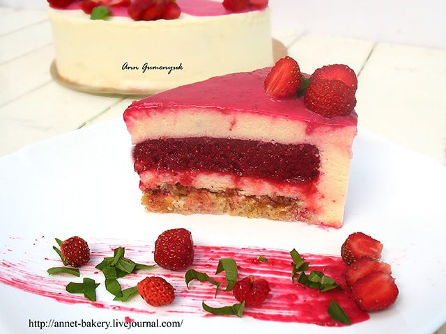 Торт &amp;quot;Клубника и базилик&amp;quot; 