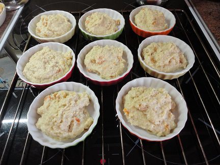 Яблочные кексы с курагой